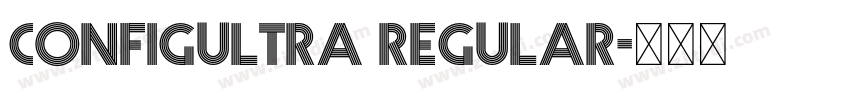 Configultra Regular字体转换